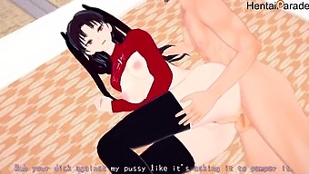 Rin Tohsaka Gets Her Butt Pounded By A Big Cock