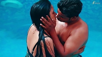 Hot Indian Couple Engages In Pool Sex With Hindi Audio