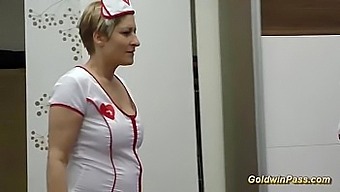Wicked German Nurses In Leather Outfits Have A Wild Gangbang Orgy