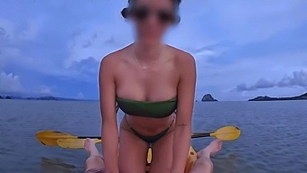 Kayaking Turns Into A Hot Outdoor Romp With A Big Cock And A Cumshot