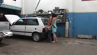 A Sultry Spanish Milf Gets Serviced By Her Mechanic